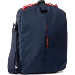 Saszetka LANETTI - BMR-S-024-90-04 Cobalt Blue. Niebieskie torby męskie skórzane Lanetti, bez wzorów, z materiału, młodzieżowe. Za 69,99 zł.