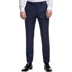 Spodnie LEONARDO GDGS900259. Niebieskie spodnie męskie Giacomo Conti, s, bez wzorów, z wełny, eleganckie. Za 699,00 zł.
