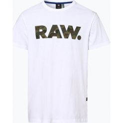 G-Star RAW - T-shirt męski, biały. Białe t-shirty męskie G-Star RAW, m, z nadrukiem, retro, bez kołnierzyka. Za 149,95 zł.