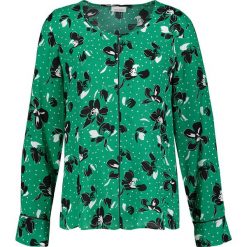 Bluzka w kolorze zielonym. Zielone bluzki damskie Gerry Weber, bez wzorów, z wiskozy, z okrągłym kołnierzem, bez rękawów. W wyprzedaży za 89,95 zł.