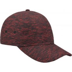 Czapka z daszkiem męska CAM600 - czerwony melanż - Outhorn. Czerwone czapki męskie marki Outhorn, bez wzorów, sportowe. Za 29,99 zł.