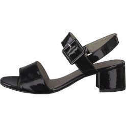 Tamaris Damskie sandały 1-1-28211-22 -018 Black Patent (rozmiar 38). Czarne sandały damskie Tamaris, bez wzorów, eleganckie, bez obcasa, bez zapięcia. W wyprzedaży za 131,00 zł.