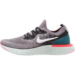 Buty do biegania damskie: Nike Performance EPIC REACT FLYKNIT Obuwie do biegania treningowe gunsmoke/white/black/geode teal/hot punch