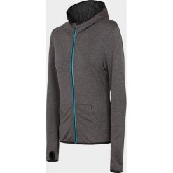 Bluza treningowa damska BLDF700 - głęboka czerń melanż - Outhorn. Pomarańczowe bluzy damskie EVERHILL, bez wzorów, z elastanu, bez rękawów, bez kaptura. Za 89,99 zł.