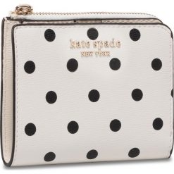 Mały Portfel Damski KATE SPADE - Spencer Cabana Dot PWRU7930 Optic White Multi 141. Białe portfele damskie Kate Spade, bez wzorów, ze skóry ekologicznej. W wyprzedaży za 339,00 zł.