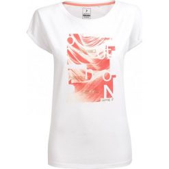 T-shirt damski TSD607 - biały - Outhorn. Białe koszulki damskie marki Outhorn, bez wzorów, z poliesteru, bez kołnierzyka, bez rękawów. W wyprzedaży za 24,99 zł.