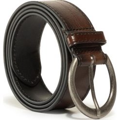 Pasek Damski WEEKEND MAX MARA - Pecos 55010602600 Dark Brown 002. Pomarańczowe paski damskie Weekend Max Mara, w paski, ze skóry. Za 369,00 zł.