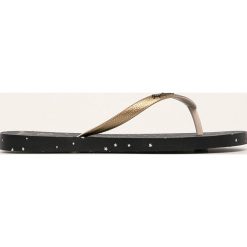 Pepe Jeans - Japonki Rake Stars. Czarne klapki damskie Pepe Jeans, bez wzorów, z jeansu, bez obcasa, na obcasie. Za 89,90 zł.