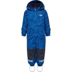Kombinezon zimowy w kolorze granatowym. Niebieskie kombinezony niemowlęce Legowear, na zimę, z nadrukiem. W wyprzedaży za 259,95 zł.