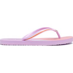 Tommy Hilfiger Japonki Fioletowy. Fioletowe klapki damskie TOMMY HILFIGER, w paski, z materiału, bez obcasa. Za 137,95 zł.