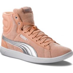 Sneakersy PUMA - Vikky Mid Cord 366813 02 Dusty Coral/Puma Silver. Różowe półbuty damskie Puma, ze skóry ekologicznej. W wyprzedaży za 199,99 zł.