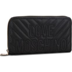 Duży Portfel Damski LOVE MOSCHINO - JC5585PP06KI0000 Nero. Czarne portfele damskie marki Love Moschino, ze skóry ekologicznej. Za 429,00 zł.