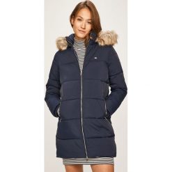 Tommy Jeans - Kurtka. Niebieskie kurtki damskie Tommy Jeans, s, bez wzorów, z elastanu, długie. W wyprzedaży za 839,90 zł.