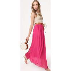 Różowa Spódnica Forest Skylights. Różowe spódniczki damskie Born2be, na lato, s, z tkaniny, maxi. Za 59,99 zł.