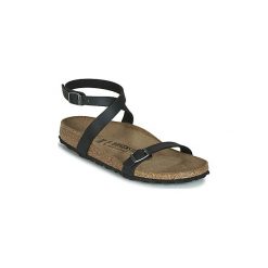 Sandały Birkenstock DALOA. Czarne sandały damskie Birkenstock, bez wzorów, bez obcasa, bez zapięcia. Za 271,20 zł.