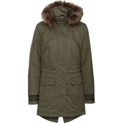 Kurtka parka bonprix ciemnooliwkowy. Zielone kurtki damskie bonprix, bez wzorów. Za 99,99 zł.