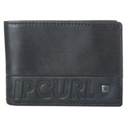 Portfele męskie: Rip Curl Portfel Męski Czarny Undertow Rfid Slim