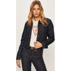 Pepe Jeans - Kurtka Teddy. Niebieskie kurtki damskie Pepe Jeans, s, bez wzorów, z bawełny, krótkie. W wyprzedaży za 299,90 zł.