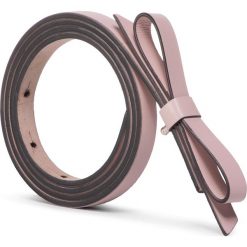 Pasek Damski RED VALENTINO - TQ2T0A73MEN Nude N17. Różowe paski damskie Red Valentino, w paski, ze skóry. Za 399,00 zł.