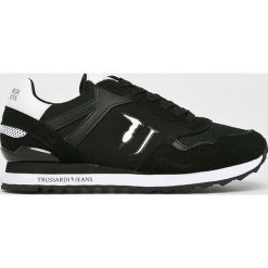 Trussardi Jeans - Buty. Czarne buty sportowe damskie Trussardi Jeans, z gumy. Za 479,90 zł.
