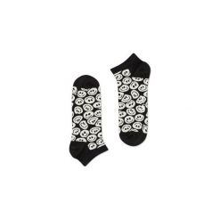 Skarpetki Happy Socks - Twisted Smile Low (TSM05-9000). Szare skarpetki męskie Happy Socks, w kolorowe wzory, z bawełny. Za 27,90 zł.
