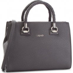 Torebka LIU JO - M Satchel Zip Manhat N68093 E0087 Grape Juice Met. 04203. Szare torebki klasyczne damskie Liu Jo, ze skóry ekologicznej. Za 739,00 zł.