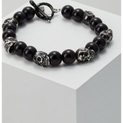 Bransoletki męskie: Rebel Heritage BONE HEAD Bransoletka black