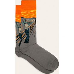 HotSox - Skarpetki The Scream. Pomarańczowe skarpetki męskie HotSox, bez wzorów, z bawełny. Za 49,90 zł.