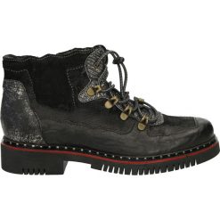 Botki - 758L COM D. Czarne botki damskie skórzane Venezia. Za 349,00 zł.