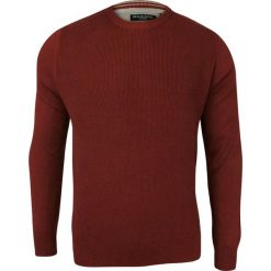 Ceglasty Bawełniany Sweter Męski -BRAVE SOUL- 100% Bawełna, Dziergany, Okrągły Dekolt,Ciemnoczerwony SWBRSAW18BOSErust. Czerwone swetry męskie Brave Soul, m, bez wzorów, z bawełny, klasyczne, z okrągłym kołnierzem, bez kaptura. Za 89,00 zł.