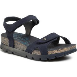 Sandały PANAMA JACK - Sulia Menorca B12 Nobuck Marino/Navy. Niebieskie klapki damskie Panama Jack, bez wzorów, ze skóry, bez obcasa. W wyprzedaży za 379,00 zł.
