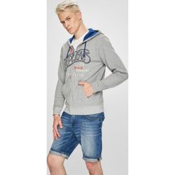 Pepe Jeans - Bluza Jerry. Szare bejsbolówki męskie Pepe Jeans, l, z nadrukiem, z bawełny, z kapturem. W wyprzedaży za 299,90 zł.