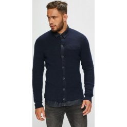 Selected - Kardigan. Niebieskie swetry męskie Selected, xl, bez wzorów, z elastanu, krótkie. W wyprzedaży za 159,90 zł.