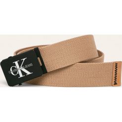 Calvin Klein Jeans - Pasek. Paski męskie Calvin Klein Jeans, w paski, z poliesteru. Za 179,90 zł.