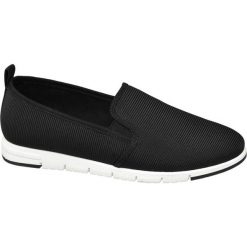 Lordsy damskie Easy Street czarne. Czarne lordsy damskie Easy Street, z materiału, bez obcasa, na obcasie. Za 99,90 zł.