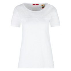 S.Oliver T-Shirt Damski 36 Biały. Białe koszulki damskie marki S.Oliver, s, bez wzorów, bez kołnierzyka, bez rękawów. Za 80,00 zł.