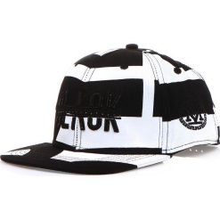 Czapki z daszkiem męskie: Czapka męska snapback czarno-biała (hx0180)