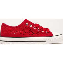 Answear - Tenisówki Emas. Czerwone trampki i tenisówki damskie ANSWEAR, bez wzorów, z gumy, na sznurówki. Za 89,90 zł.