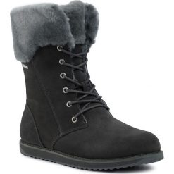 Śniegowce EMU AUSTRALIA - Shoreline W11249 Dark Grey. Szare kozaki damskie EMU Australia, na zimę, ze skóry, na niskim obcasie, bez zapięcia. W wyprzedaży za 639,00 zł.