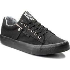 Tenisówki BIG STAR - AA274513 Black. Czarne półbuty damskie BIG STAR, na co dzień, bez wzorów, z gumy, retro, bez obcasa, na płaskiej podeszwie, bez zapięcia. Za 129,00 zł.