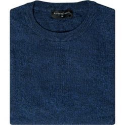 Sweter EDMONDO SWGR000213. Niebieskie swetry męskie marki Giacomo Conti, na zimę, m, bez wzorów, z bawełny, bez kołnierzyka, bez kaptura. Za 149,00 zł.