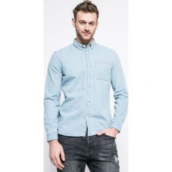 Review - Koszula. Niebieskie koszule męskie Review, m, bez wzorów, z bawełny, casualowe, button down, z długim rękawem. W wyprzedaży za 79,90 zł.