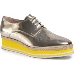 Espadryle GINO ROSSI - Ida DPH267-V64-3000-0112-R 1N. Żółte espadryle damskie Gino Rossi, bez wzorów, ze skóry, bez obcasa, na koturnie. W wyprzedaży za 299,00 zł.