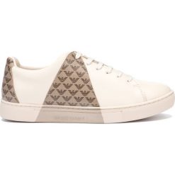 Emporio Armani Tenisówki Beżowy. Brązowe trampki i tenisówki damskie Emporio Armani, bez wzorów, ze skóry, bez zapięcia. Za 903,95 zł.
