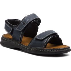 Sandały JOSEF SEIBEL - Rafe 10104 11 582 Ocean/Schwarz. Niebieskie sandały męskie skórzane marki Josef Seibel. Za 229,00 zł.