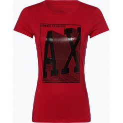 Armani Exchange - T-shirt damski, różowy. Różowe t-shirty damskie Armani Exchange, xl, z nadrukiem, bez kołnierzyka. Za 179,95 zł.