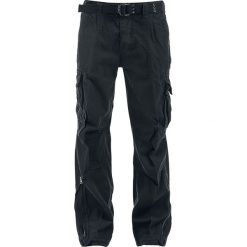 Brandit Royal Vintage Trousers Spodnie czarny. Czarne bojówki męskie marki Brandit, xl, z aplikacjami, z bawełny, długie. Za 244,90 zł.