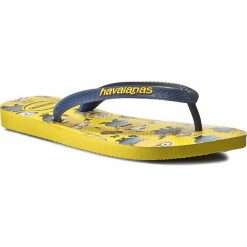 Japonki HAVAIANAS - Minons 41331675372 Yellow/Navy. Niebieskie japonki damskie marki Havaianas, z tworzywa sztucznego. Za 99,00 zł.