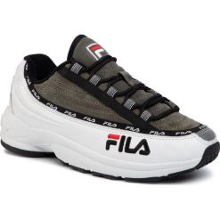 Sneakersy FILA - Dstr97 S 1010712.90S White/Everglade. Zielone sneakersy męskie Fila, bez zapięcia. W wyprzedaży za 259,00 zł.
