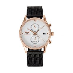 Zegarek Vendetta Zegarek damski Hollywood white/black mesh VE1041 uniwersalny. Czarne zegarki damskie Vendetta. Za 485,10 zł.